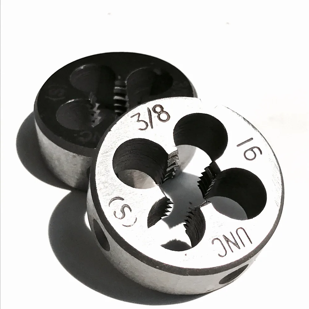 Free shipping of 2PCS Alloy steel made UN/UNC/UNF/UNEF/UNS 3/8"-16/18/20/24/27/28/32/36/40TPI manual dies for DIY threads making
Free shipping of 2PCS Alloy steel made UN/UNC/UNF/UNEF/UNS 3/8"-16/18/20/24/27/28/32/36/40TPI manual dies for DIY threads making