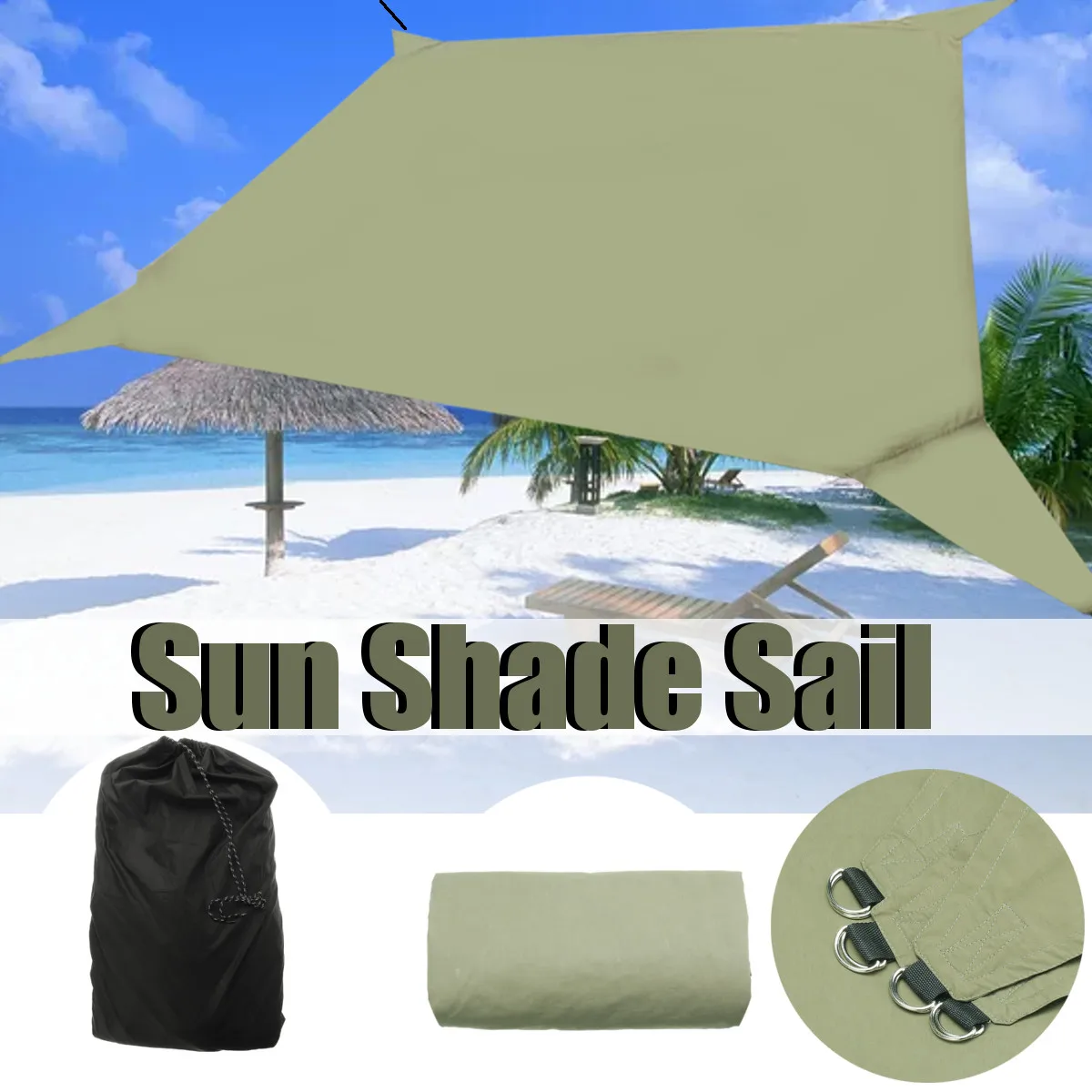 95% UV Protection Waterproof Sun Shelter Sunshade Outdoor Canopy Garden Patio Pool Shade Sail Awning Camping Shade Cloth
95% UV Protection Waterproof Sun Shelter Sunshade Outdoor Canopy Garden Patio Pool Shade Sail Awning Camping Shade Cloth