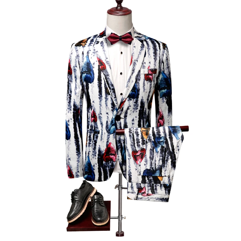 2019 Floral printed suit men fashion streetwear party meeting Slim Fit suits costume homme mariage 2 piece blazers pants tuxedo
2019 Floral printed suit men fashion streetwear party meeting Slim Fit suits costume homme mariage 2 piece blazers pants tuxedo