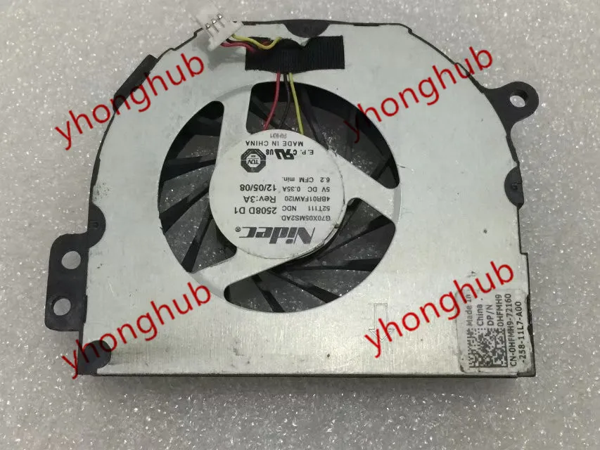 Nidec G70X05MS2AD DC 5V 0.35A 3-жильный Сервер вентилятор охлаждения | Компьютеры и офис