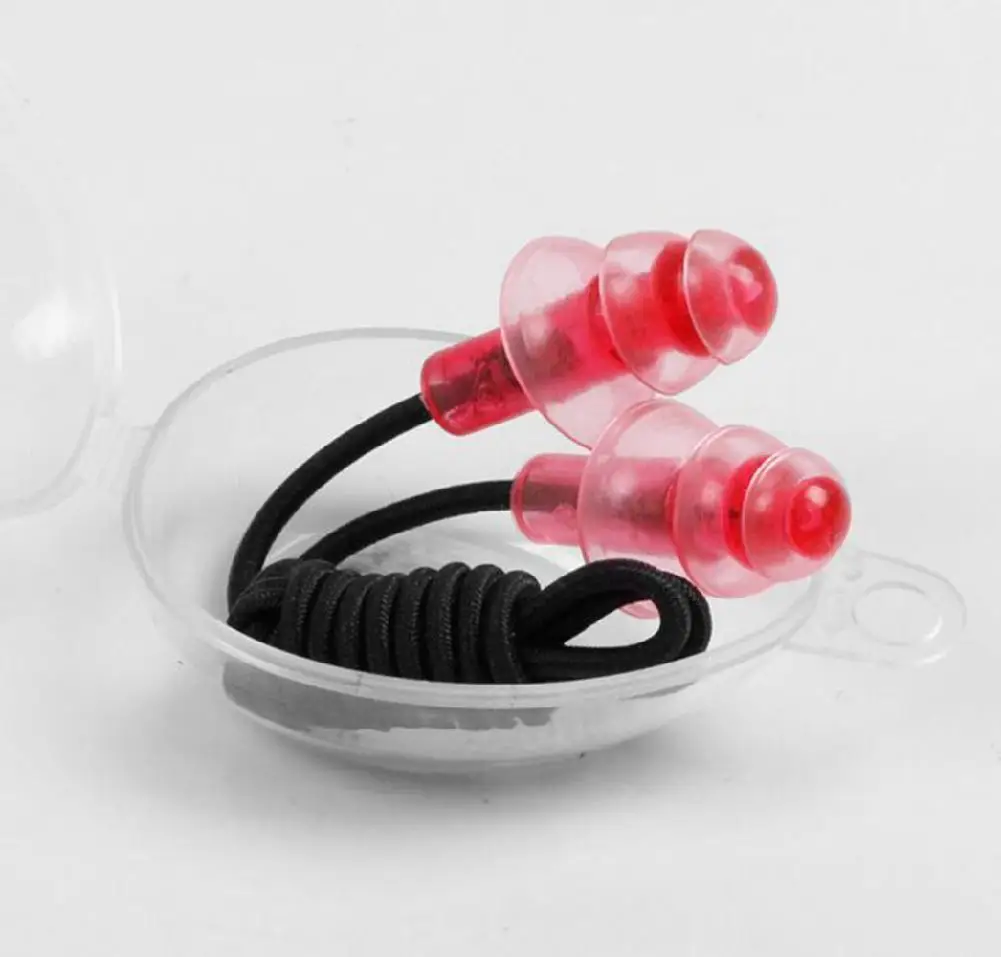 HobbyLane String Soft Silicone Swimming Nose Clips 2 Ear Plugs Earplugs Set Pool Accessories Water Sports Tools | Спорт и