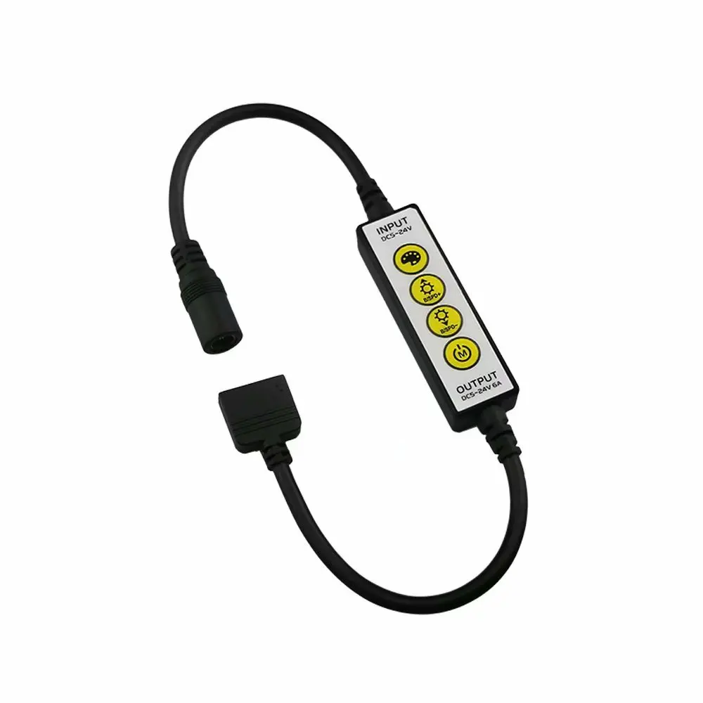 Mini LED Controller 5-24V Single Color RGB RGBW LED Control Mini Dimmer for 5050 / 3528 Led Strip CE RoHS
Mini LED Controller 5-24V Single Color RGB RGBW LED Control Mini Dimmer for 5050 / 3528 Led Strip CE RoHS