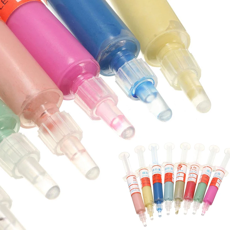 8pcs Diamond Polishing Lapping Paste Compound Syringes Set 5 Gram 0.5 - 10Micron Suitable For Use On Jewellery & Gemstone