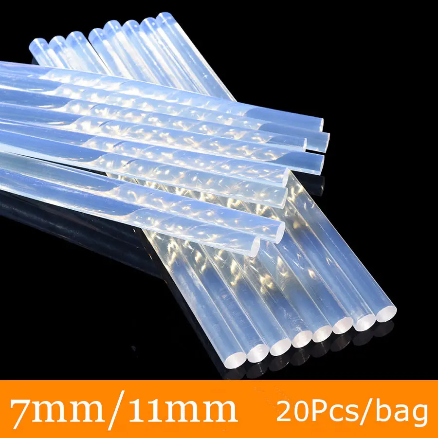 20Pcs/bag Diameter 7mm/11mm Glue Stick Professional Hot Melt Glue Sticks For Electric Glue Gun Craft Album DIY Repair Paste Tool
20Pcs/bag Diameter 7mm/11mm Glue Stick Professional Hot Melt Glue Sticks For Electric Glue Gun Craft Album DIY Repair Paste Tool