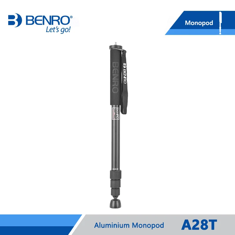 BENRO A28T Monopod Professional Aluminium Monopods For Camera Without 3-Leg Locking Base 4 Joint Max Load 12kg DHL Free Shipping
BENRO A28T Monopod Professional Aluminium Monopods For Camera Without 3-Leg Locking Base 4 Joint Max Load 12kg DHL Free Shipping