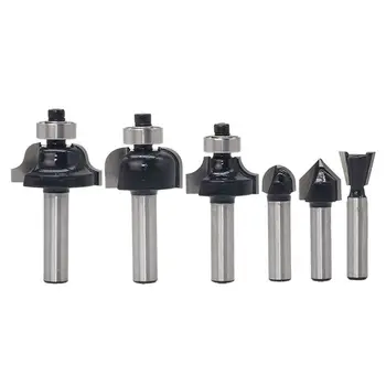 6PCS/SET 8MM Router Bits Set Professional Shank Tungsten Carbide Router Bit Cutter Set for Woodworking Engraving Tools Kit
6PCS/SET 8MM Router Bits Set Professional Shank Tungsten Carbide Router Bit Cutter Set for Woodworking Engraving Tools Kit