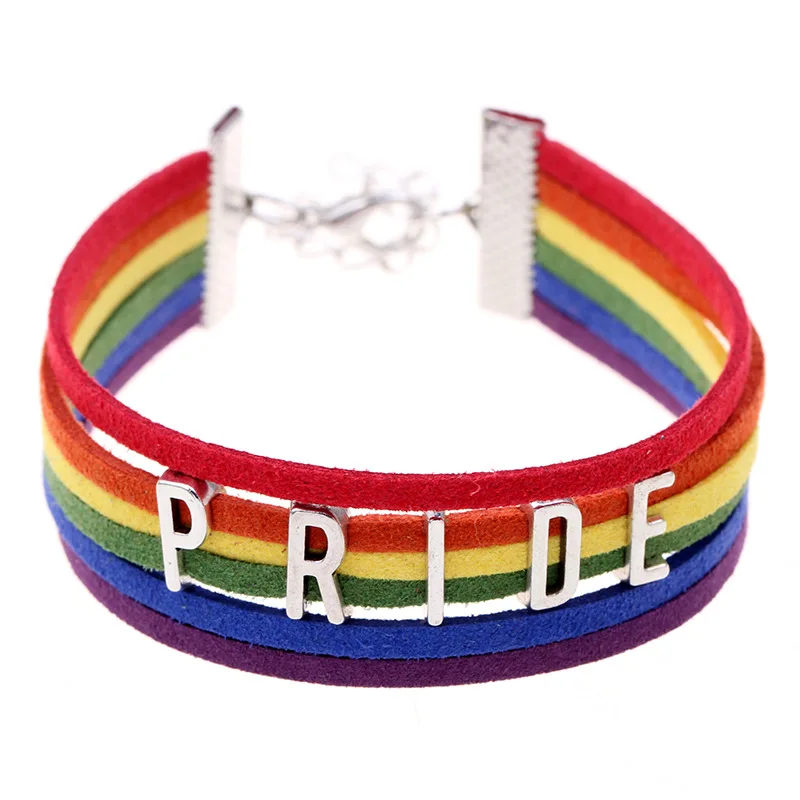 Multi-Layer Rainbow Leather LGBT Bracelets For Women Men Adjustable Bangles Gays Lesbian 'PRIDE','EQUALITY' Letter Pulseras Gift
Multi-Layer Rainbow Leather LGBT Bracelets For Women Men Adjustable Bangles Gays Lesbian 'PRIDE','EQUALITY' Letter Pulseras Gift