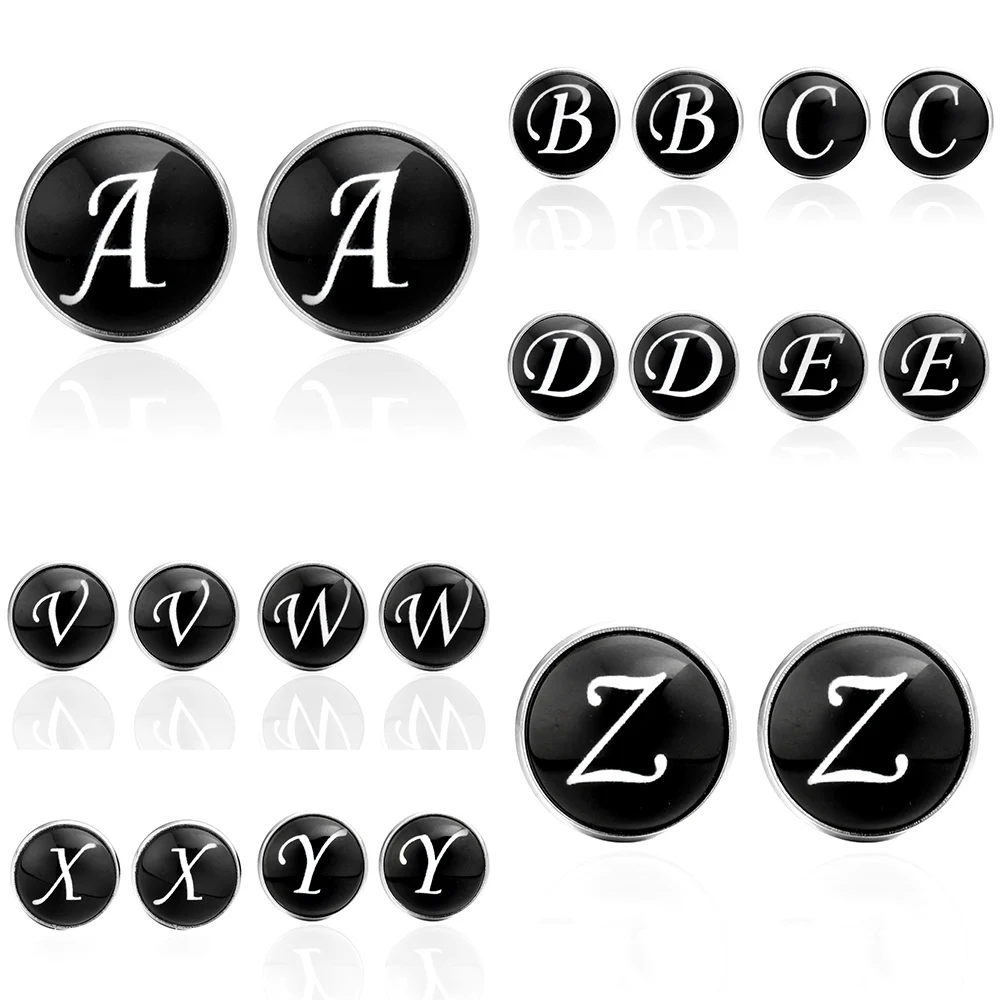 Memolissa Office Style Letter A-Z Cufflinks Silver Plated Round Cufflinks Fashion Cufflinks Men Jewelry Gifts for men
Memolissa Office Style Letter A-Z Cufflinks Silver Plated Round Cufflinks Fashion Cufflinks Men Jewelry Gifts for men