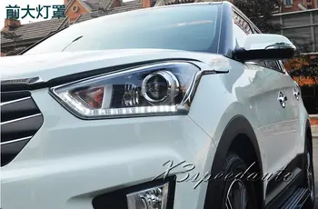 For Hyundai IX25 Creta 2014-17 Front Head Light Lamp Cover Trim Chromed Car-styling
For Hyundai IX25 Creta 2014-17 Front Head Light Lamp Cover Trim Chromed Car-styling