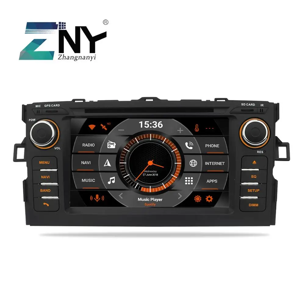 7 "Android 10 автомобильный DVD для Auris In Dash 2 Din Авто Радио FM GPS навигация Bluetooth WiFi Аудио