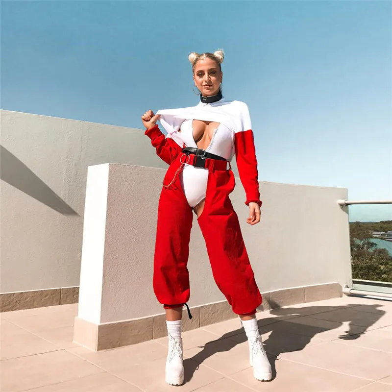 Harajuku Cargo Pants Streetwear Red Hip Hop Pants Women Sexy Hips Trousers Punk Pantalon Buckle High Waist Jogger Sweatpants
Harajuku Cargo Pants Streetwear Red Hip Hop Pants Women Sexy Hips Trousers Punk Pantalon Buckle High Waist Jogger Sweatpants