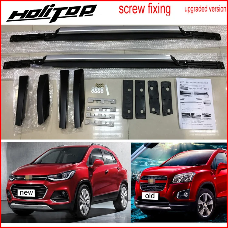 Hot for Chevrolet TRAX 2013-2017 roof rail roof rack bar, install by screws instead of glue,OE upgraded style,guarantee quality
Hot for Chevrolet TRAX 2013-2017 roof rail roof rack bar, install by screws instead of glue,OE upgraded style,guarantee quality