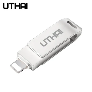 UTHAI T005 USB Flash Drive USB Pendrive for iPhone Xs Max X 8 7 6 iPad 32/64/128 GB Memory Stick USB Key MFi Lightning Pen drive
UTHAI T005 USB Flash Drive USB Pendrive for iPhone Xs Max X 8 7 6 iPad 32/64/128 GB Memory Stick USB Key MFi Lightning Pen drive