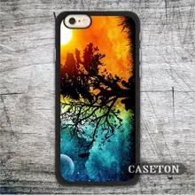 Tree Lonely Us Case For iPod 5 and For iPhone 7 6 6s Plus 5 5s SE 5c 4 4s High Quality Painting Style Phone Cover