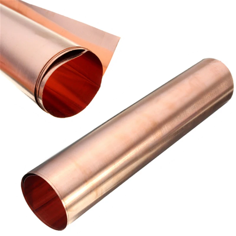 DWZ 1pc 99.9% Pure Copper Cu Sheet Thin Metal Foil Roll 0.1mm*100mm*100mm
