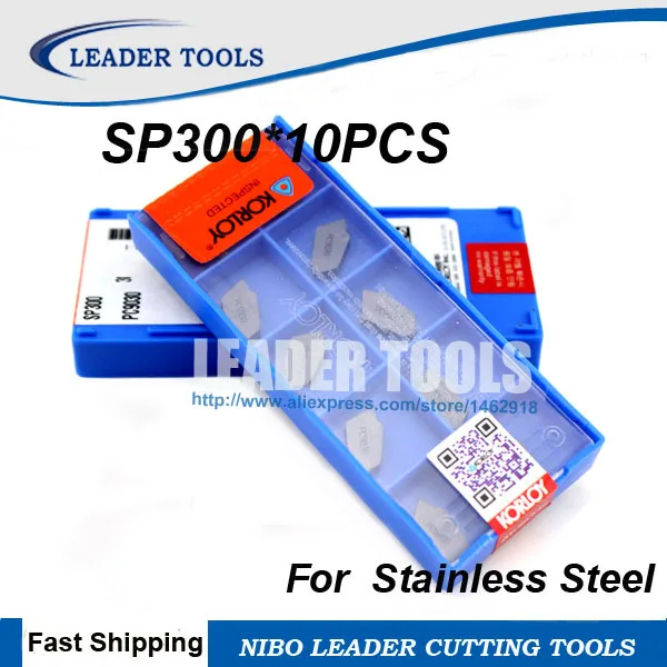 SP300 PC9030*10pcs Korloy Parting off carbide inserts,Parting off Plates for SPB Parting Blade,Suitable for Stainless Steel
SP300 PC9030*10pcs Korloy Parting off carbide inserts,Parting off Plates for SPB Parting Blade,Suitable for Stainless Steel