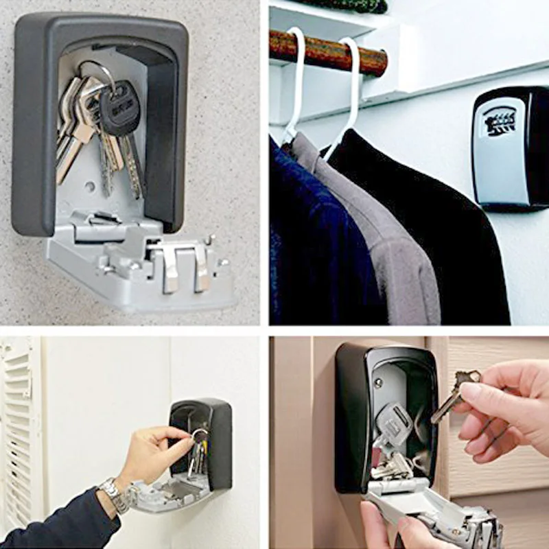 Key Storage Lock Box Wall Mount Holder 4 Digit Combination Safe Outdoor Security Hi dropship
Key Storage Lock Box Wall Mount Holder 4 Digit Combination Safe Outdoor Security Hi dropship
