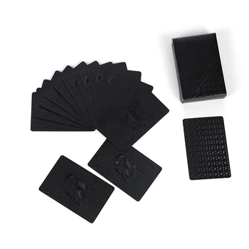 54Pcs Waterproof Plastic PVC Playing Cards Set Pure Color Black Poker Card Sets Classic Magic Tricks Tool For Drop Shipping
54Pcs Waterproof Plastic PVC Playing Cards Set Pure Color Black Poker Card Sets Classic Magic Tricks Tool For Drop Shipping