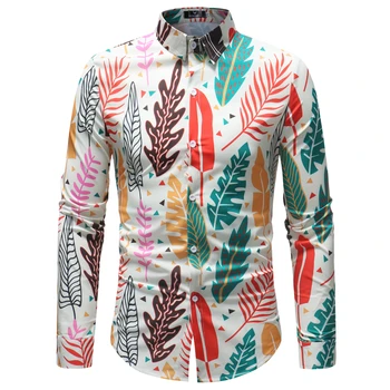 Spring and summer men long-sleeved shirt European and American Slim Plus size 5XL Hawaiian holiday style floral print shirt
Spring and summer men long-sleeved shirt European and American Slim Plus size 5XL Hawaiian holiday style floral print shirt