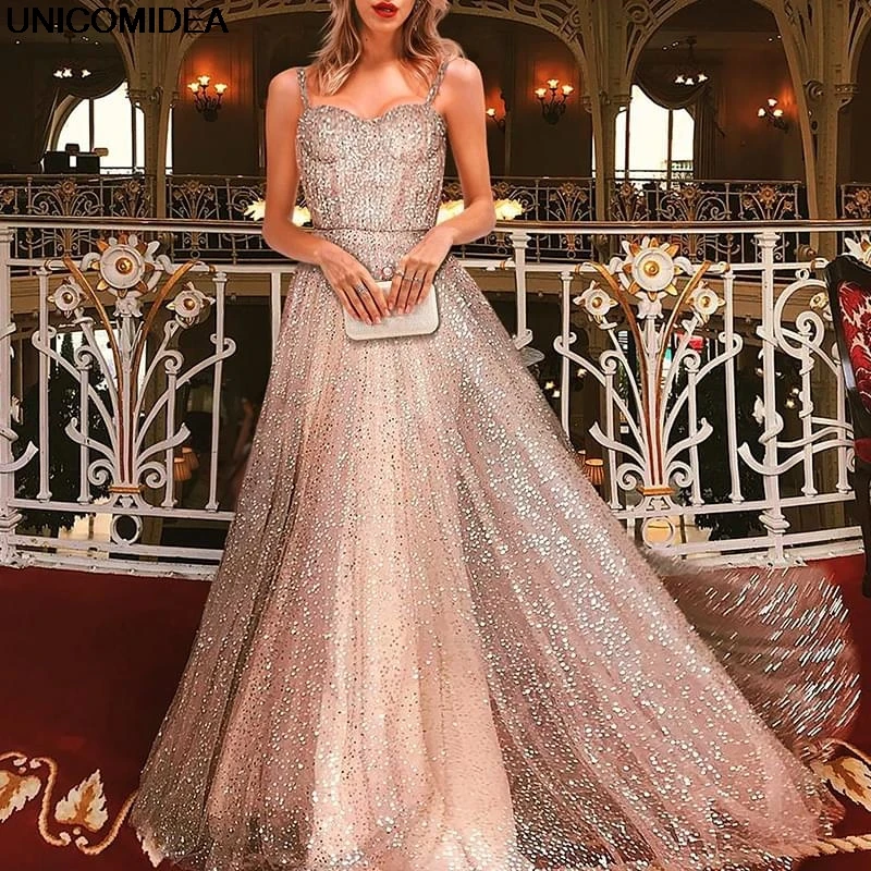 2019 Sequin Patchwork Dress Women Long Party Evening Spaghetti Strap Slim Gown Elegant Dress Maxi Dresses Vestidos sukienki
2019 Sequin Patchwork Dress Women Long Party Evening Spaghetti Strap Slim Gown Elegant Dress Maxi Dresses Vestidos sukienki