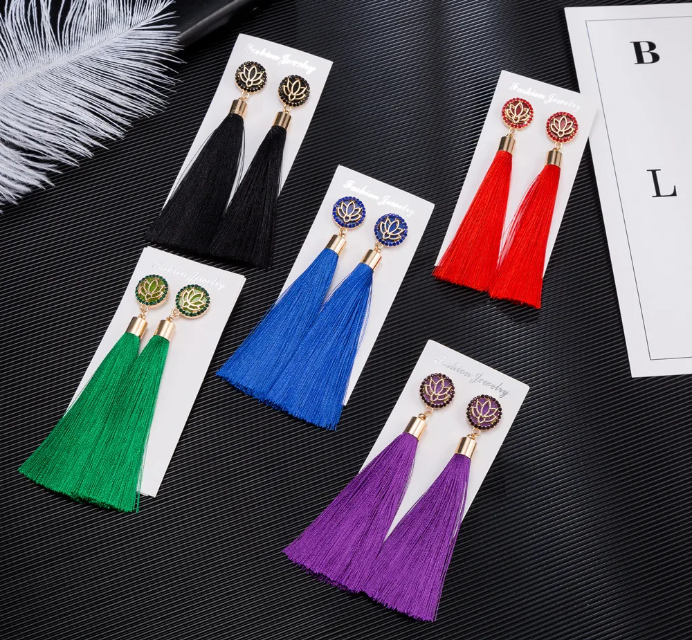 2018 Hot sale Long Tassel Earrings For Women Crystal Drop Earrings For Wedding Fashion Statement Jewelry Wholesale
2018 Hot sale Long Tassel Earrings For Women Crystal Drop Earrings For Wedding Fashion Statement Jewelry Wholesale