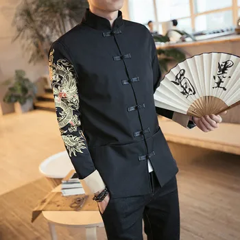 New Chinese Style Wedding Suit Jacket Men Embroidery Patterns Male Tang Suit Mandarin Collar Black Suit Jackets Free Shipping
New Chinese Style Wedding Suit Jacket Men Embroidery Patterns Male Tang Suit Mandarin Collar Black Suit Jackets Free Shipping