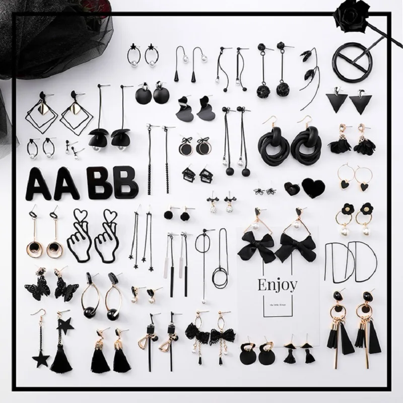 2019 Fashion Black Retro Fringe Acrylic Heart Shape Long Earrings Korea Temperament Sexy Women Earrings Jewelry Accessories Gift
2019 Fashion Black Retro Fringe Acrylic Heart Shape Long Earrings Korea Temperament Sexy Women Earrings Jewelry Accessories Gift