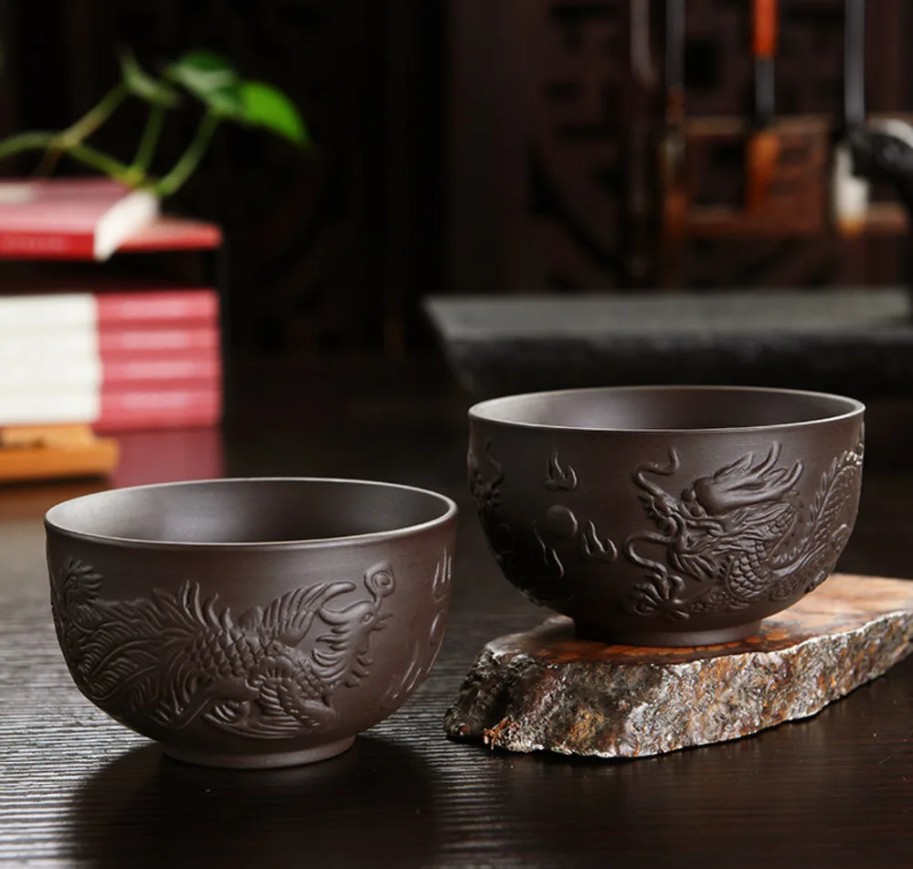 Chinese Handmade Purple Barro Dragon And Phoenix Pu'er Cup Of Drinkware Kungfu Cup Of Tea Accessories
Chinese Handmade Purple Barro Dragon And Phoenix Pu'er Cup Of Drinkware Kungfu Cup Of Tea Accessories