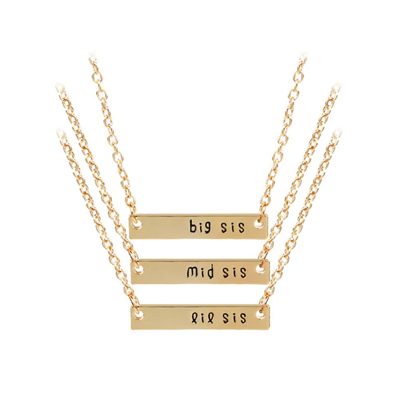 3 piece set / best friend necklace for women Golden silver big, medium and small sister pendant necklace friendship jewelry
3 piece set / best friend necklace for women Golden silver big, medium and small sister pendant necklace friendship jewelry