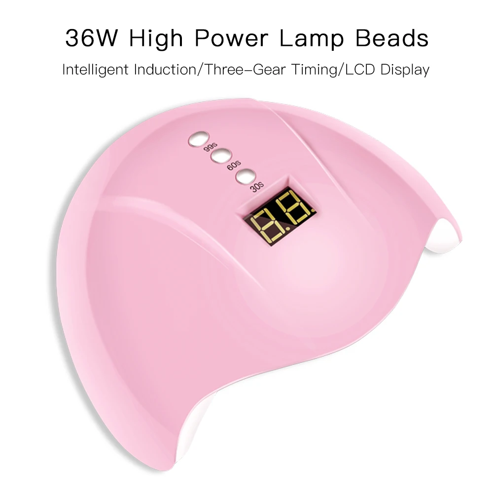 1set 36W UV Lamp LED Nail Lamp Nail Dryer For All Gels Polish Sun Light Lamp Infrared Sensing Timer Smart LCD Display Manicure
1set 36W UV Lamp LED Nail Lamp Nail Dryer For All Gels Polish Sun Light Lamp Infrared Sensing Timer Smart LCD Display Manicure