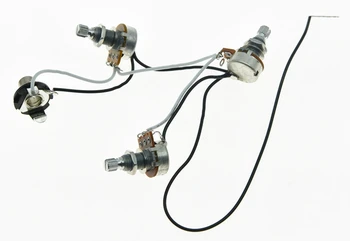 KAISH Bass Prewired Wiring Harness Alpha 250K 16mm Pots 2V1T 1 Socket for JB Jazz Bass
KAISH Bass Prewired Wiring Harness Alpha 250K 16mm Pots 2V1T 1 Socket for JB Jazz Bass