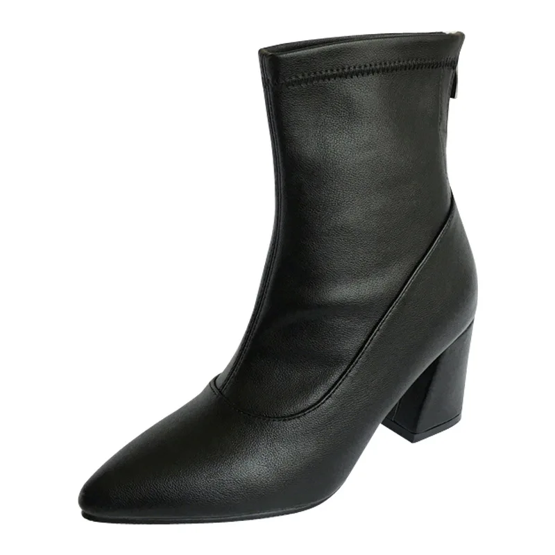 2018 winter British wind pointed Chelsea boots foreign trade models with thick women's boots black ljj 0216
2018 winter British wind pointed Chelsea boots foreign trade models with thick women's boots black ljj 0216