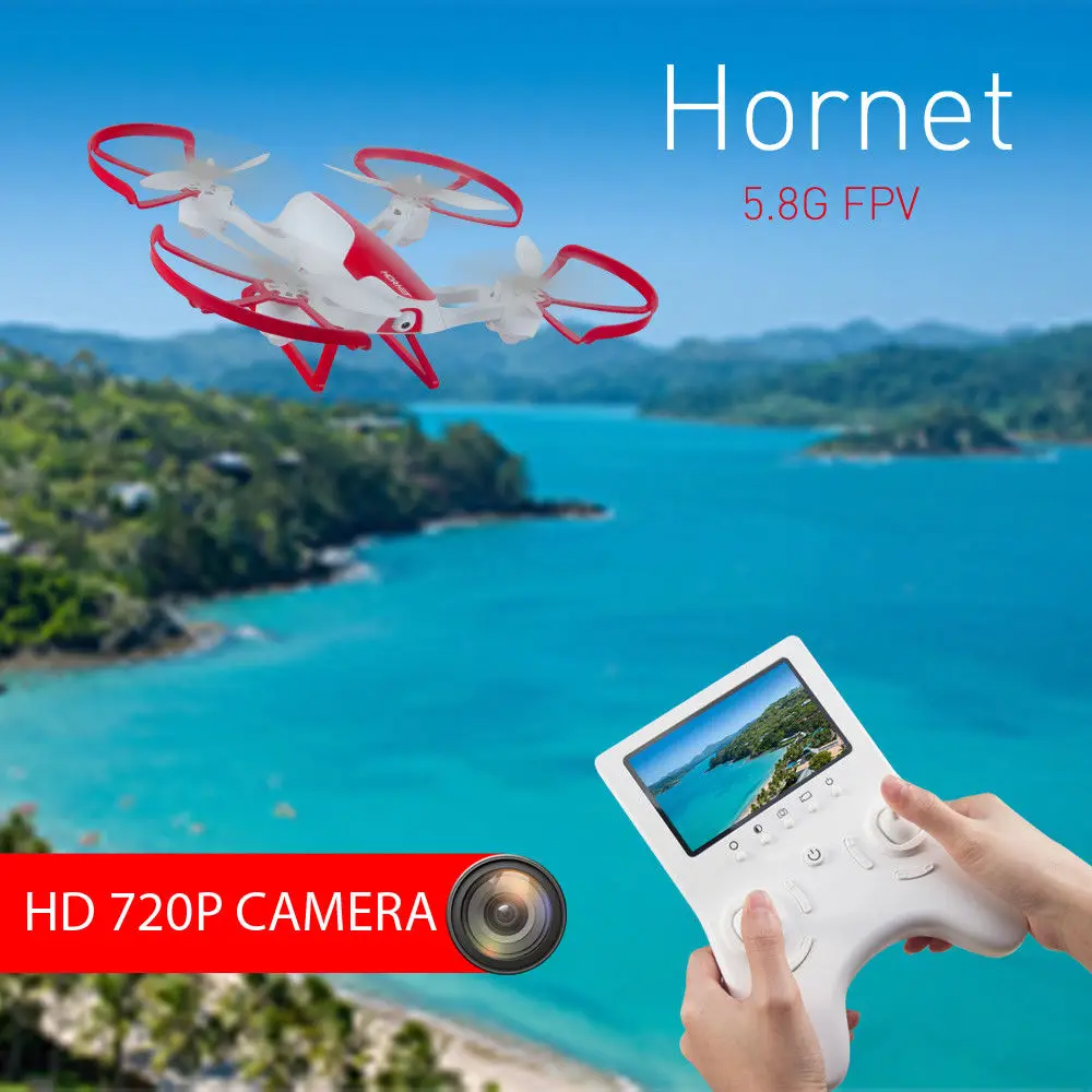 

RC Quadcopter FPV Drone with 2.0MP HD Camera 5.8G Live Video TR003 Helicopter 6-Axis Gyro Headless Mode Altitude Hold Toys