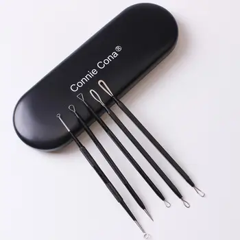 5Pcs Stainless Steel Gold Pimple Extractor Blackhead Remover Tool Blemish Comedone Acne Extractor Removal Needles Plastic Case
5Pcs Stainless Steel Gold Pimple Extractor Blackhead Remover Tool Blemish Comedone Acne Extractor Removal Needles Plastic Case