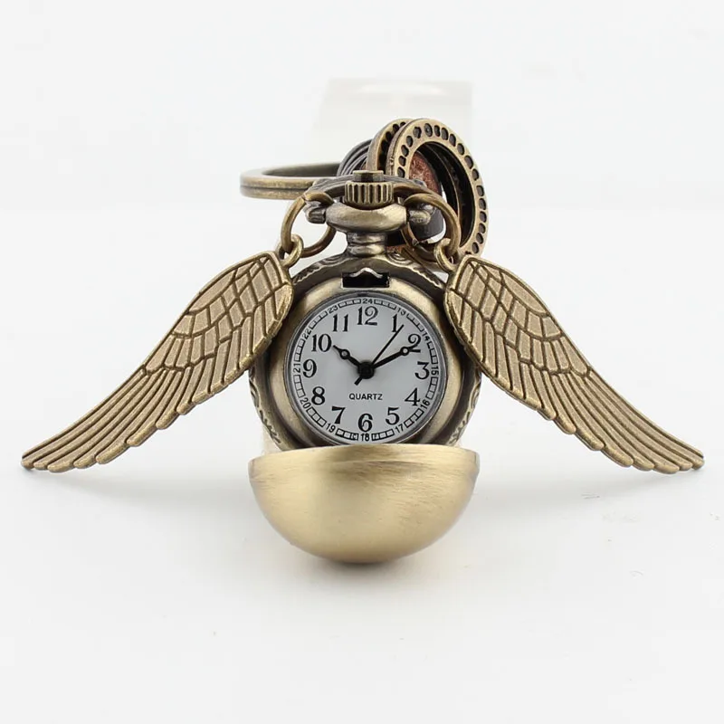 Angel Wings Quidditc Golden Snitch Pocket Watch Pendant Clock Keychain Balls Snitch Keyring Fly Thief Time Turner
Angel Wings Quidditc Golden Snitch Pocket Watch Pendant Clock Keychain Balls Snitch Keyring Fly Thief Time Turner