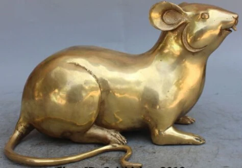 RHS0079 12" lucku Chinese Feng Shui Folk Bronze Brass Zodiac Year Animal Mouse Statue
RHS0079 12" lucku Chinese Feng Shui Folk Bronze Brass Zodiac Year Animal Mouse Statue