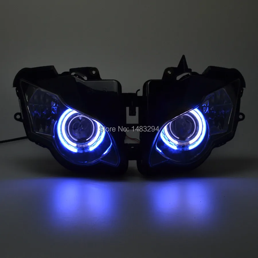 Assembled Custom Modified HID Blue Halo White Angel Eye HID Projector Conversion Headlight Fit For Honda CBR1000 RR 2008-2011
Assembled Custom Modified HID Blue Halo White Angel Eye HID Projector Conversion Headlight Fit For Honda CBR1000 RR 2008-2011
