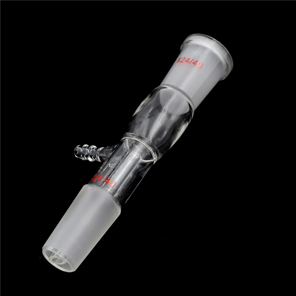 24/40 Vacuum Glass Straight Tube Take-off Adapter with Gas Inlet for Laboratory Use High-quality borosilicate glass 3.3 adapter with 24/40 joint size, ideal for laboratory vacuum applications. High-quality borosilicate glass 3.3 adapter with 24/40 joint size, ideal for laboratory vacuum applications. HTB10zoHXcrrK1RjSspaq6AREXXa6 -