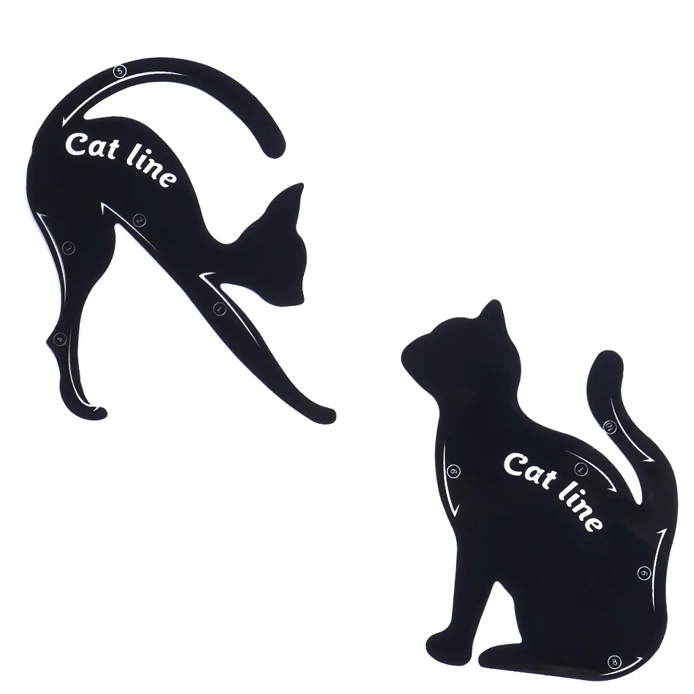 Hot Sale 2PCS Charming Cat Line Makeup Tool E yeliner Stencils T emplate Shaper Model
Hot Sale 2PCS Charming Cat Line Makeup Tool E yeliner Stencils T emplate Shaper Model