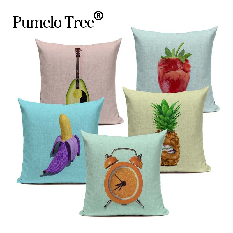Creative Fruit Cushion Cover Avocado Banana Pineapple Tea Throw Pillow Cotton Linen Decor Home Sofa for Car Custom Pillow Case
Creative Fruit Cushion Cover Avocado Banana Pineapple Tea Throw Pillow Cotton Linen Decor Home Sofa for Car Custom Pillow Case