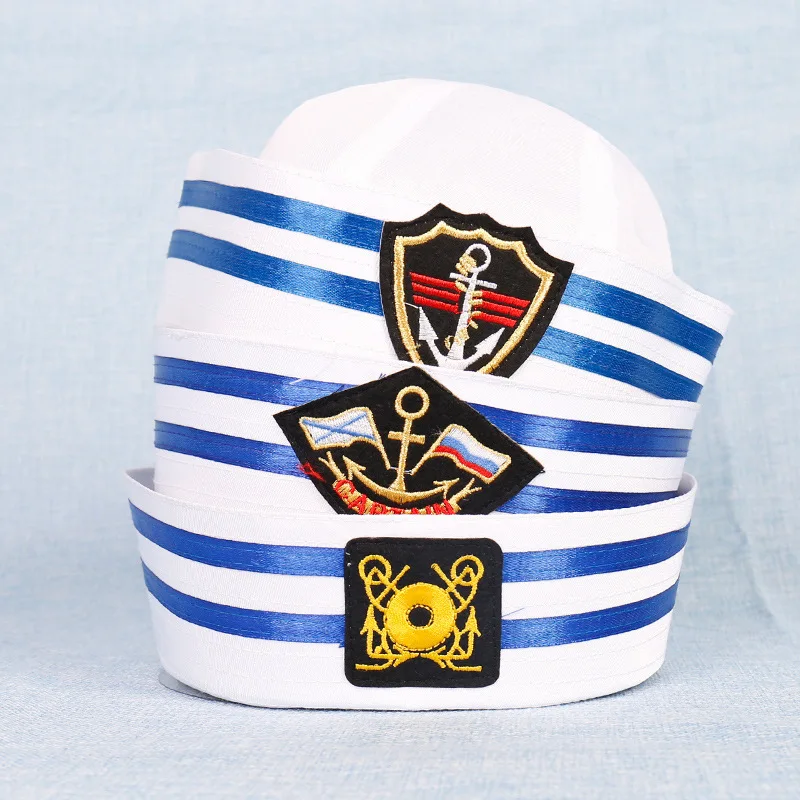 Fashion Blue White Military Hat Adult Kids Navy Marine Cap Anchor Sailor Boat Captain Army Caps Party Cosplay Costume Outfit
Fashion Blue White Military Hat Adult Kids Navy Marine Cap Anchor Sailor Boat Captain Army Caps Party Cosplay Costume Outfit