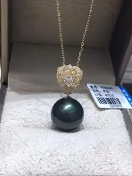 free shipping >>>>noble jewelry elegant natural 12-13mm tahitian round black green pearl necklace 14k
free shipping >>>>noble jewelry elegant natural 12-13mm tahitian round black green pearl necklace 14k