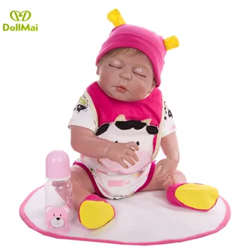 56cm Silicone reborn baby Girl doll toy like real full silicone body newborn babies doll bebes reborn bonecas waterproof
56cm Silicone reborn baby Girl doll toy like real full silicone body newborn babies doll bebes reborn bonecas waterproof