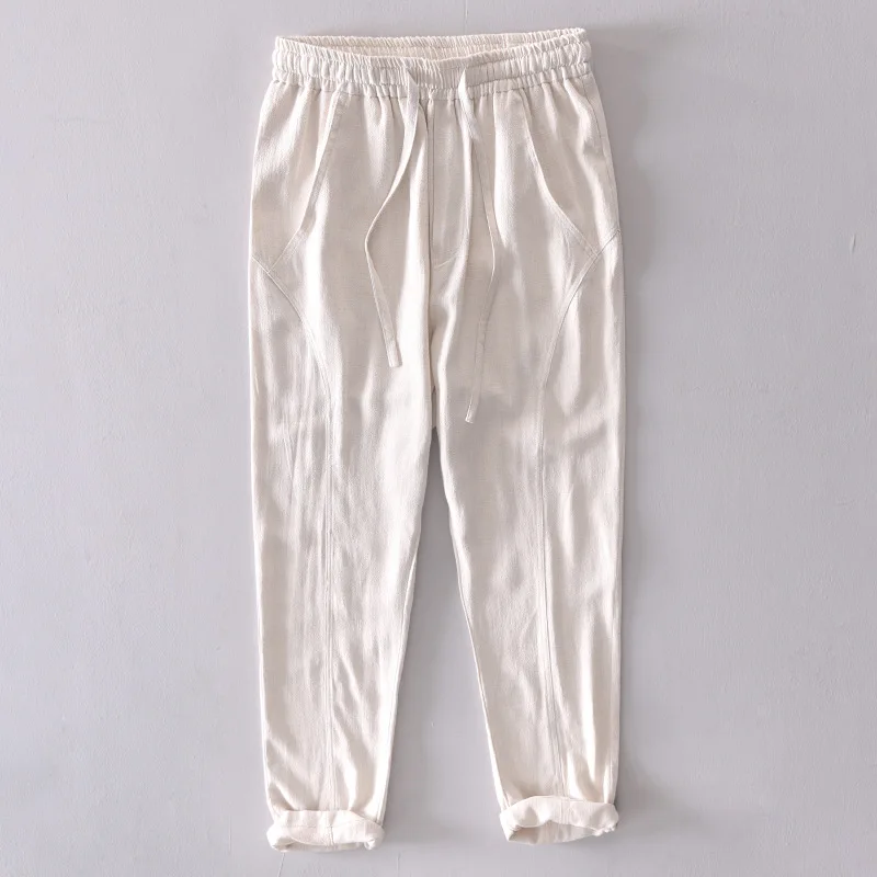 2019 new arrivals men's summer harem pants elastic waist linen long pants men casual trousers male
2019 new arrivals men's summer harem pants elastic waist linen long pants men casual trousers male