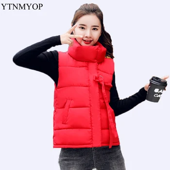 YTNMYOP 2019 Cute Slim Fashion Short Winter Vest For Girls Autumn Thicken Warm Vest Student Stand Collar Waistcoat Solid Tops
YTNMYOP 2019 Cute Slim Fashion Short Winter Vest For Girls Autumn Thicken Warm Vest Student Stand Collar Waistcoat Solid Tops