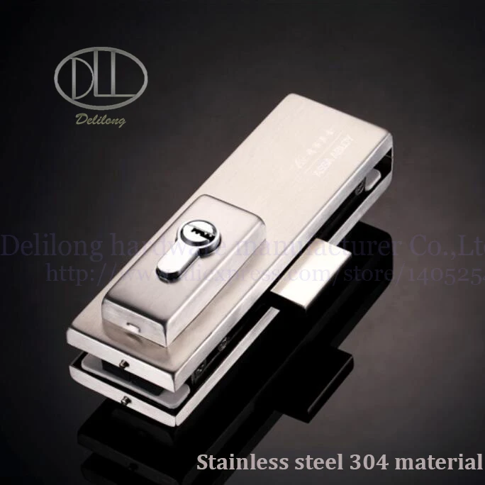 

SUS 304 stainless steel frameless glass door lock door accessories door patch fittings Hardware Lock
