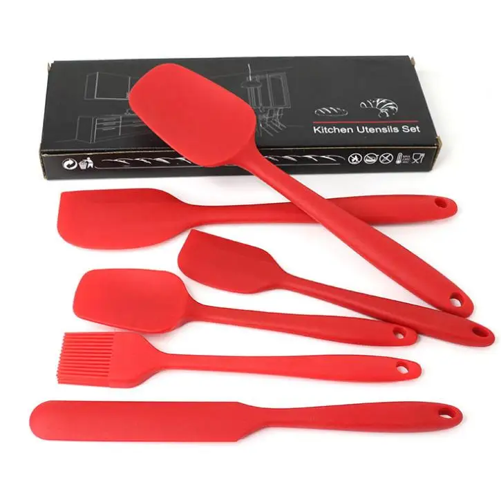 Silicone Spatula Set 6 Piece Non-Stick Heat Resistant Rubber Spatula Spoon Kitchen Baking Tools with Stainless Steel Core
Silicone Spatula Set 6 Piece Non-Stick Heat Resistant Rubber Spatula Spoon Kitchen Baking Tools with Stainless Steel Core