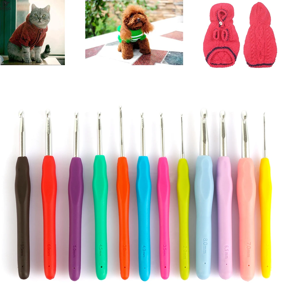 DIY Craft Multicolor 2.0-10mm Aluminum Knitting Needles Soft Grip With Ergonomic Handle Crochet Hook Yarn Weave Crochet Needles
DIY Craft Multicolor 2.0-10mm Aluminum Knitting Needles Soft Grip With Ergonomic Handle Crochet Hook Yarn Weave Crochet Needles