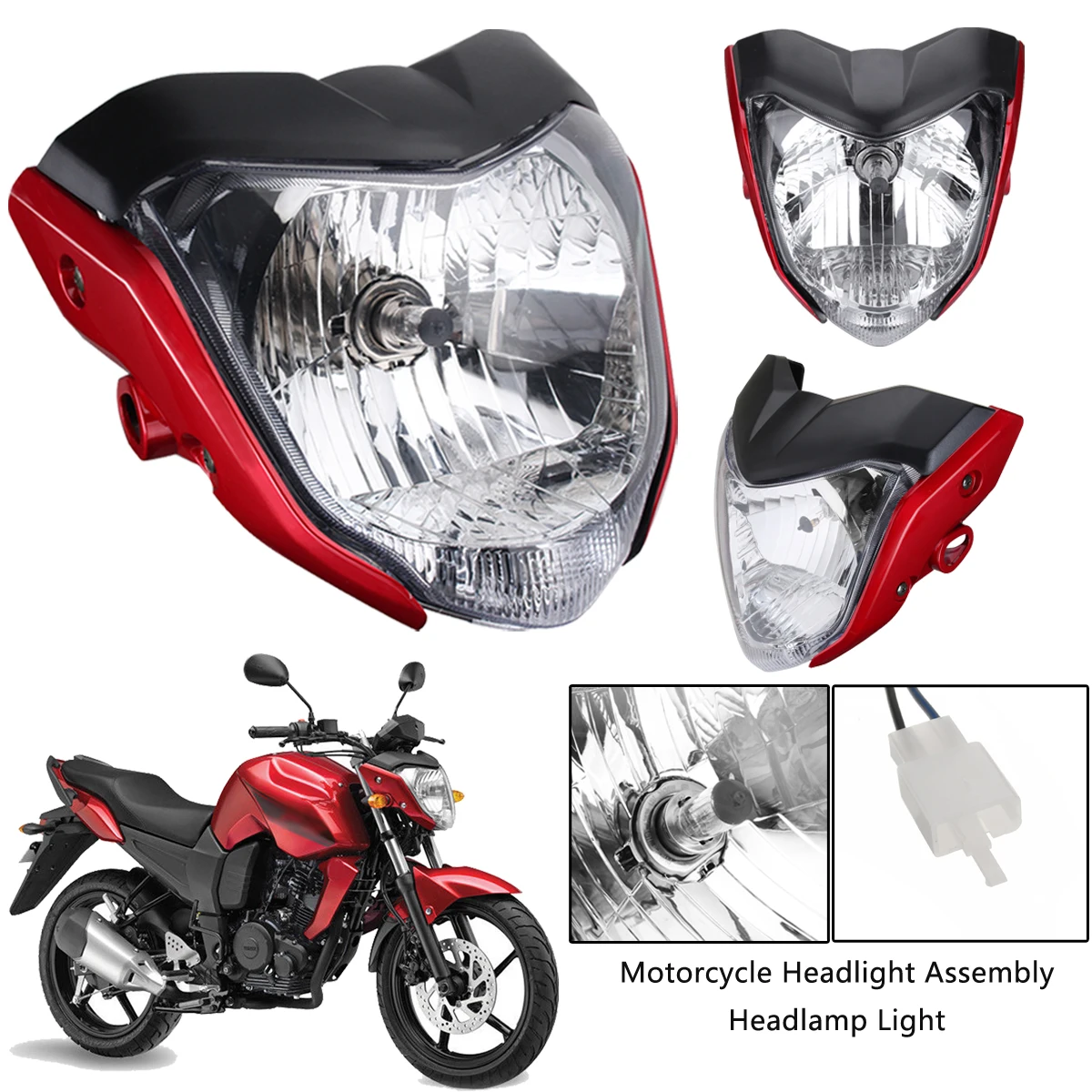1Pcs Motorcycle Headlight Assembly Head lamp Light House Red for Yamaha FZ16 YS150 FZER150
1Pcs Motorcycle Headlight Assembly Head lamp Light House Red for Yamaha FZ16 YS150 FZER150