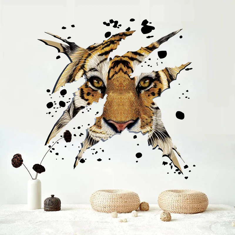 3D Animal Tiger for Kitchen Room Wall Decals For Kid Room Bedroom Living Room Decorative Stickers PVC Wall Stickers
3D Animal Tiger for Kitchen Room Wall Decals For Kid Room Bedroom Living Room Decorative Stickers PVC Wall Stickers